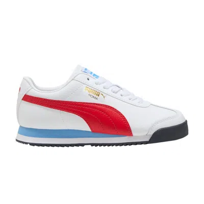 Pre-owned Puma Roma 24 Standard Big Kid 'white Red Blue' | Kid's Size 7