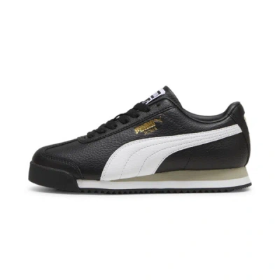 Puma Roma 24 Standard Big Kids' Sneakers In Black- White