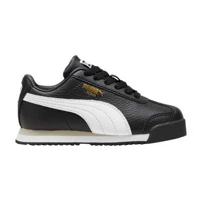 Pre-owned Puma Roma 24 Standard Little Kid 'black White' | Kid's Size 13.5