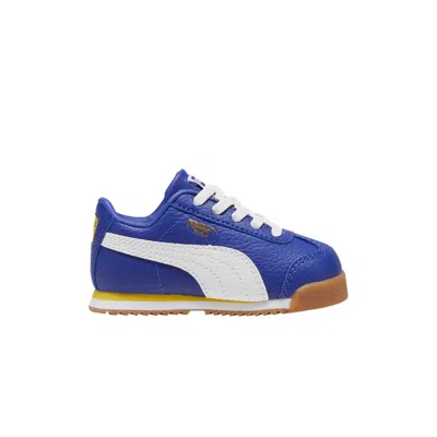 Pre-owned Puma Roma 24 Standard Toddler 'lapis Lazuli Fresh Pear' | Blue | Infant Size 5