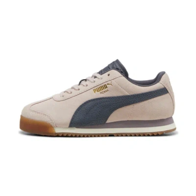 Puma Roma 24 Suede Big Kids' Sneakers In Mauve Mist-galactic Gray-gum