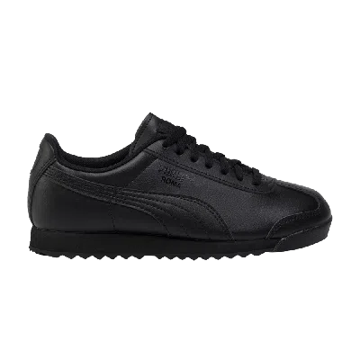 Pre-owned Puma Roma Basic Jr 'black'