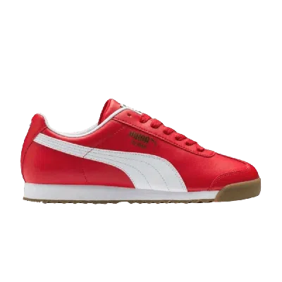 Pre-owned Puma Roma Basic Jr 'ribbon Red Gum'