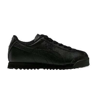 Pre-owned Puma Roma Basic Little Kid 'black'