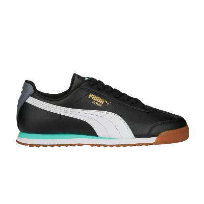 Pre-owned Puma Roma Basic Plus 'black White Mint'