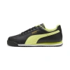 Puma Roma Basic+ Sneakers In Black-lime Sheen