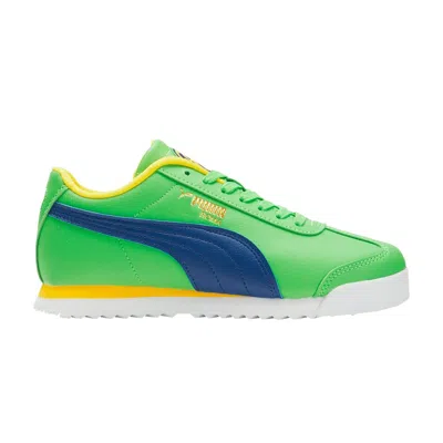 Pre-owned Puma Roma Big Kid 'country Pack - Brazil' | Green | Kid's Size 4.5