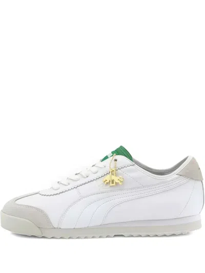 Puma Roma Leather Sneakers In White