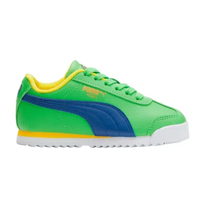 Pre-owned Puma Roma Little Kid 'country Pack - Brazil' | Green | Kid's Size 1.5