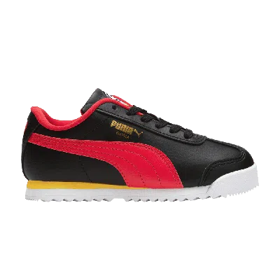 Pre-owned Puma Roma Little Kid 'country Pack - Germany' In Black