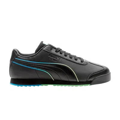 Pre-owned Puma Roma Ls 'black Blue Green' | Men's Size 10.5