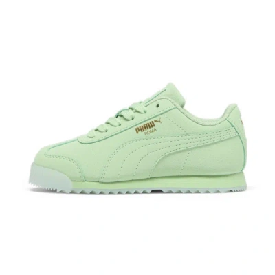 Puma Roma Reversed Mist Little Kids' Sneakers In Pure Green-icy Blue