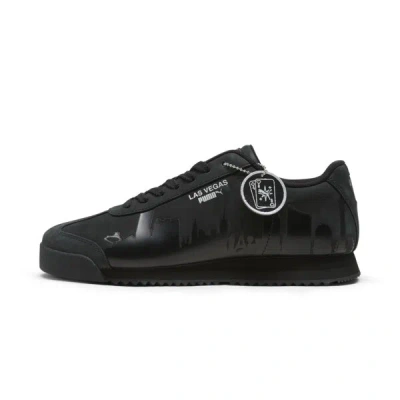 Puma Roma Skyline Vegas Flagship Sneakers In Black-peach Frost-sunny Yellow