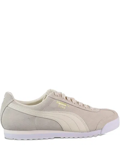 Puma Roma Suede Low-top Sneakers In Neutral