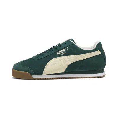 Puma Roma Suede Men's Sneakers In Green