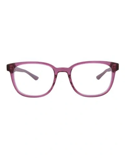 Puma Round-frame Acetate Optical Frames Eyeglass Frame Purple Size 52 Acetate In Pink