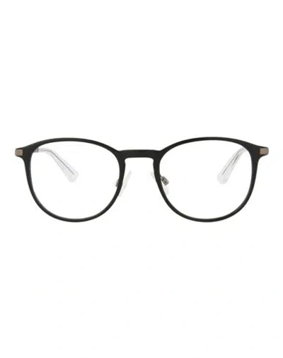 Puma Round-frame Injection Optical Frames Eyeglass Frame Black Size 49 Plastic Material
