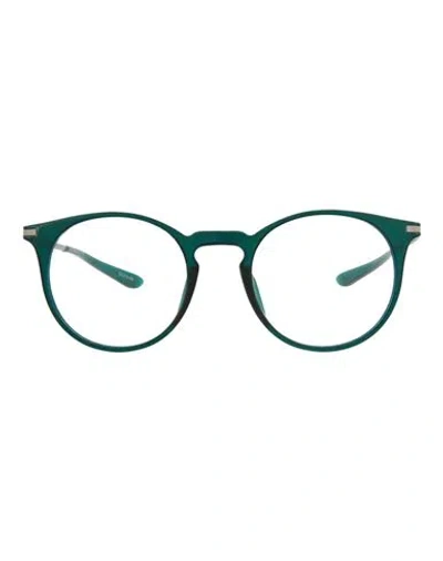 Puma Round-frame Injection Optical Frames Eyeglass Frame Green Size 49 Plastic Material, Titanium