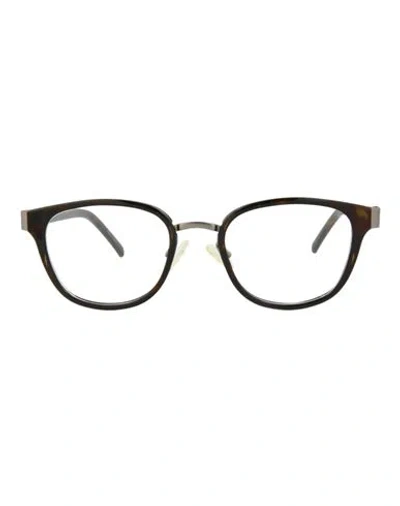 Puma Round-frame Injection Optical Frames Woman Eyeglass Frame Brown Size 51 Plastic Material