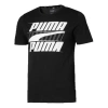 Puma Round Neck Short Sleeve Rebel Basic Black In Black