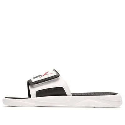 Puma Royalcat Comfort Slides 'white Black Chili Pepper'