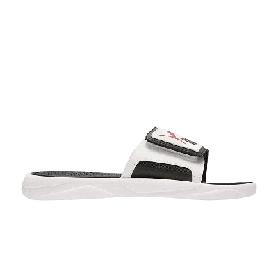 Pre-owned Puma Royalcat Comfort Slides 'white Black Chili Pepper'