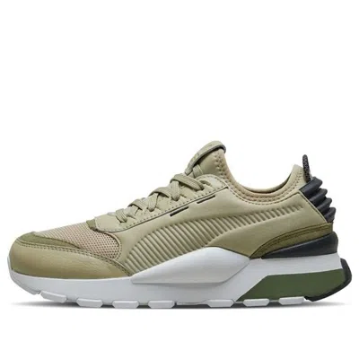 Puma Rs-0 Core Low Top Running Shoes Green In Animal Print