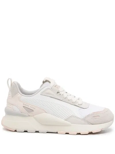 Puma Rs 3.0 Panelled Sneakers In White