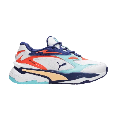 Pre-owned Puma Rs-fast Courtside Big Kid 'white Angel Blue'