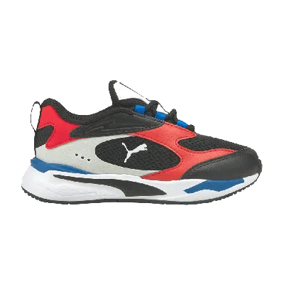 Pre-owned Puma Rs-fast Little Kid 'black Urban Red'