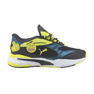 Pre-owned Puma Rs-fast Little Kid 'emoji' In Black