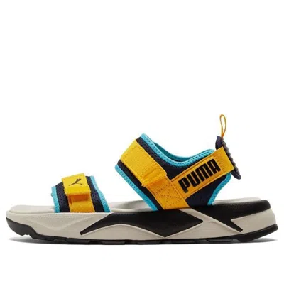 Puma Rs-sandal 'peacoat Spectra Yellow' In Gold