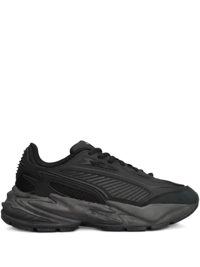 Puma Rs Surge Textured Sneakers In Black