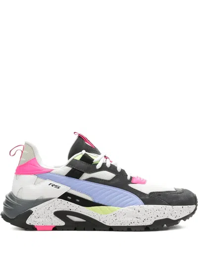 Puma Rs Track Extreme Excursion Sneakers In White