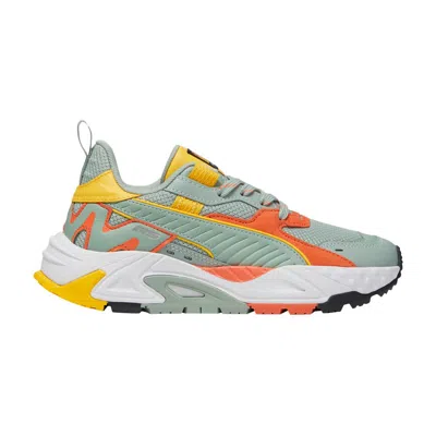 Pre-owned Puma Rs-trck Big Kid 'brand Love' | Green | Kid's Size 4.5