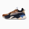 Puma Rs-x Alternate Route Sneakers In Prairie Tan-teak-club Navy-gray Skies