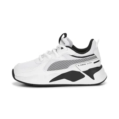 Puma Rs-x B&w Ps Kids Shoes In White