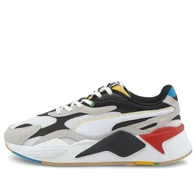 Puma Rs-x Big Boys Black White Red Low Tops Sports Shoe 'black White Gray'