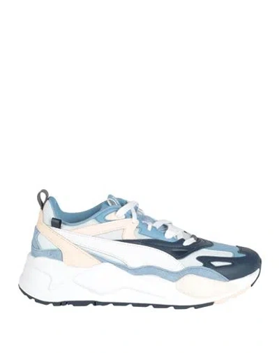 Puma Rs-x Efekt Lux Wns Woman Sneakers Light Blue Size 7.5 Textile Fibers