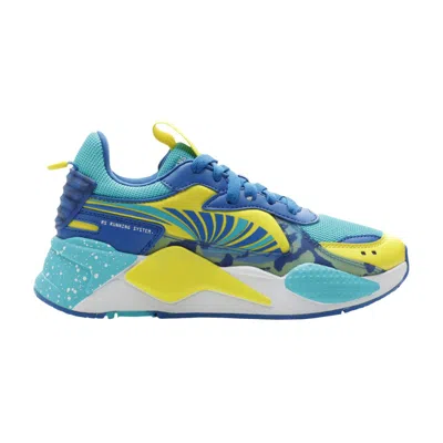 Pre-owned Puma Rs-x Hard Drive Jr 'blue Yellow' | Kid's Size 6.5
