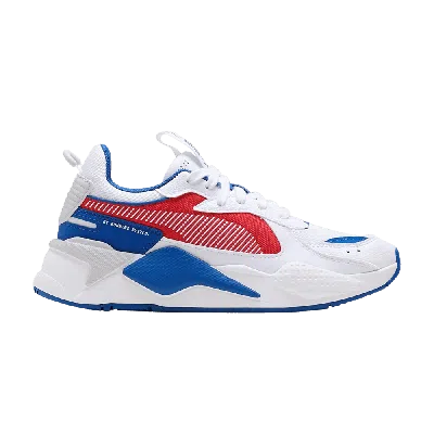 Pre-owned Puma Rs-x Hard Drive Jr 'white Risk Red Blue'