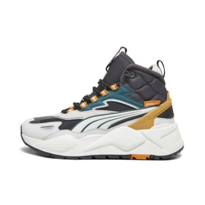 Puma Rs-x Hi Big Kids' Sneakers In Dark Coal-vapor Gray