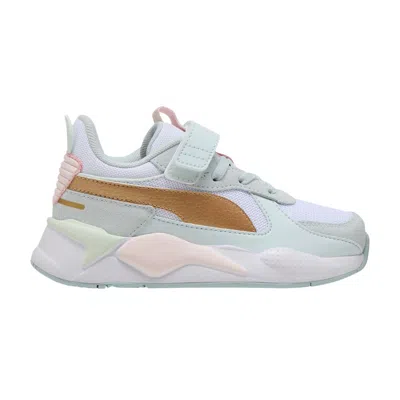 Pre-owned Puma Rs-x Metallic Ac+ Little Kid 'white Sea Glass' | Kid's Size 3.5