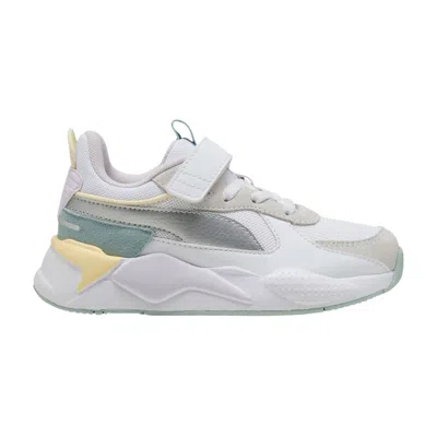 Pre-owned Puma Rs-x Metallic Ac+ Little Kid 'white Silver' | Kid's Size 12