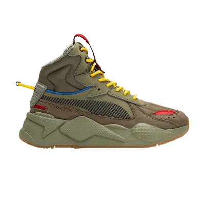 Pre-owned Puma Rs-x Mid Militia Jr 'deep Lichen Green'