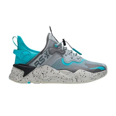 Pre-owned Puma Rs-x T3ch Tr3k Big Kid 'quarry Scuba Blue Speckled' | Grey | Kid's Size 5.5 In Gray