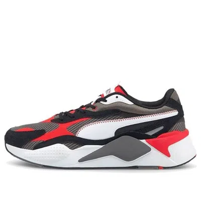 Puma Rs-x3 Twill Air Mesh 'black White Red' In Multi