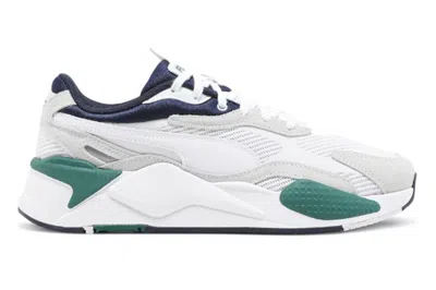 Pre-owned Puma Rs-x3 Twill Airmesh White Green In White/white