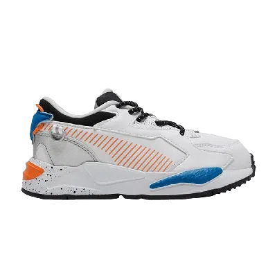 Pre-owned Puma Rs-z Ac Little Kid 'astronauts - White Vibrant Orange'
