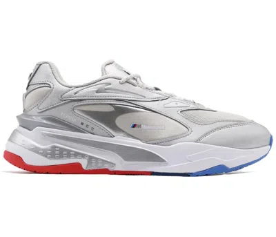 Pre-owned Puma Rsfast Bmw Motorsport Sneakers In Nimbus Cloud/ Silver